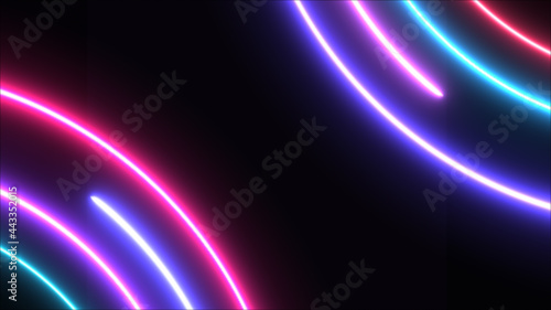 Neon running lasers technology background