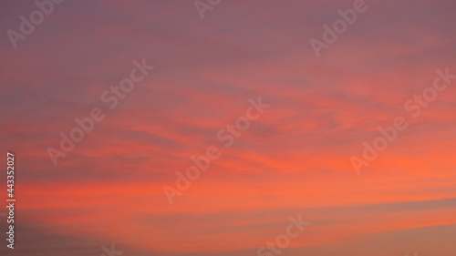 beautiful crimson sunrise, morning sky background