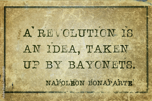 by bayonets Napoleon