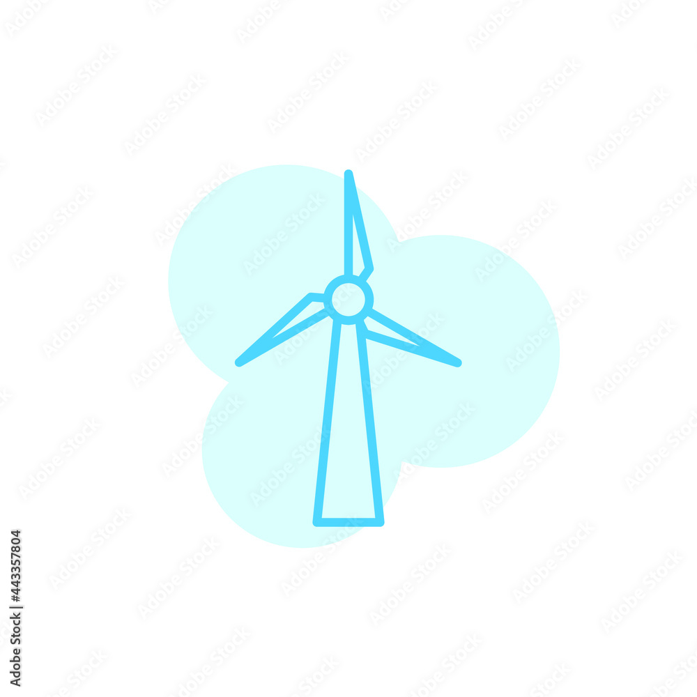 Illustration Vector graphic of Windmill icon template Illustration Vector graphic of Windmill icon template