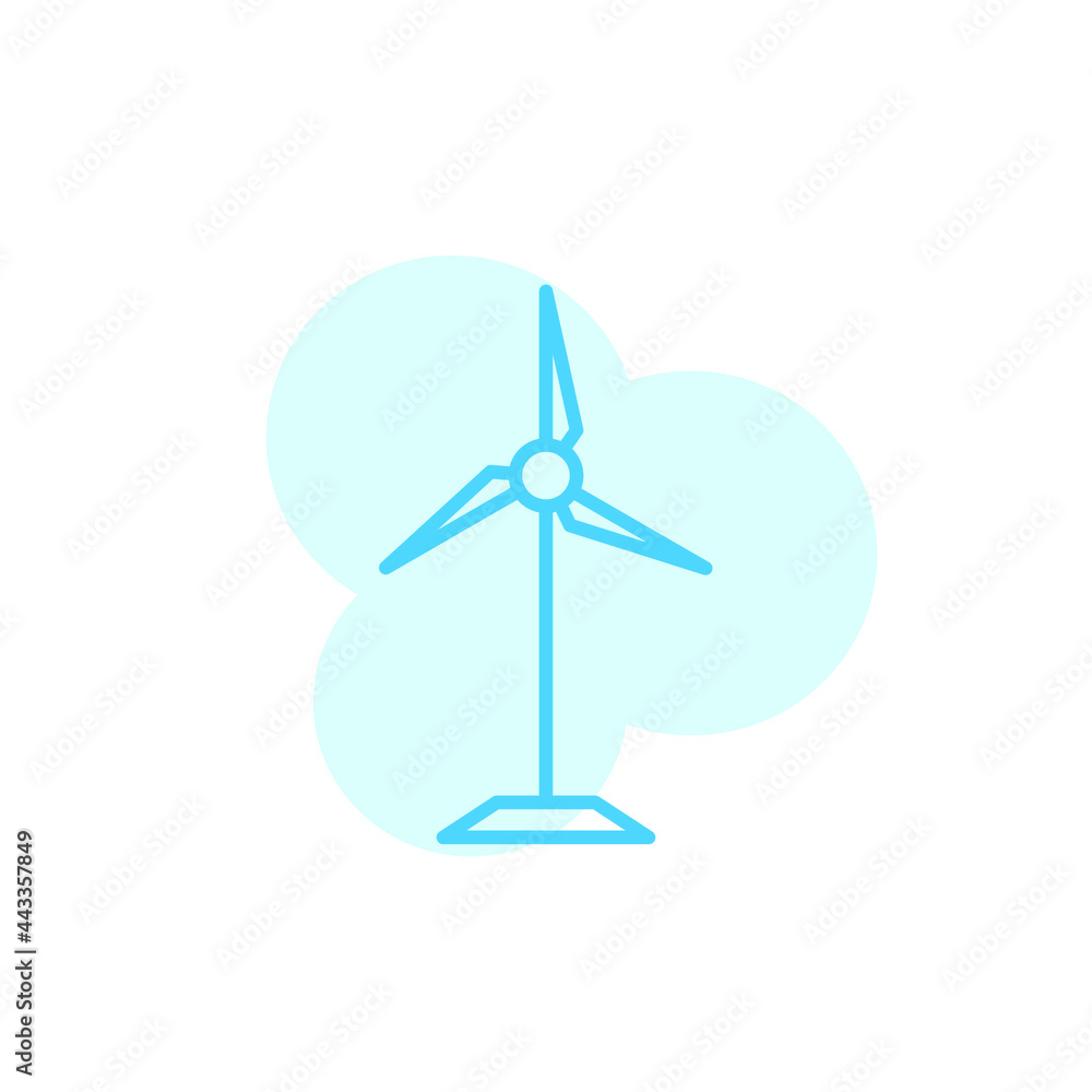 Illustration Vector graphic of Windmill icon template Illustration Vector graphic of Windmill icon template