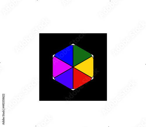 Simple colorful symmetry abstract logo as a symbol of a business or an event Free Download Simple colorful symmetry abstract logo as a symbol of a business or an event - GFXLoad