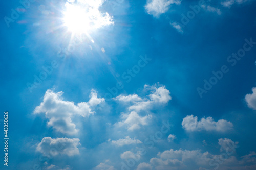 blue sky with clouds