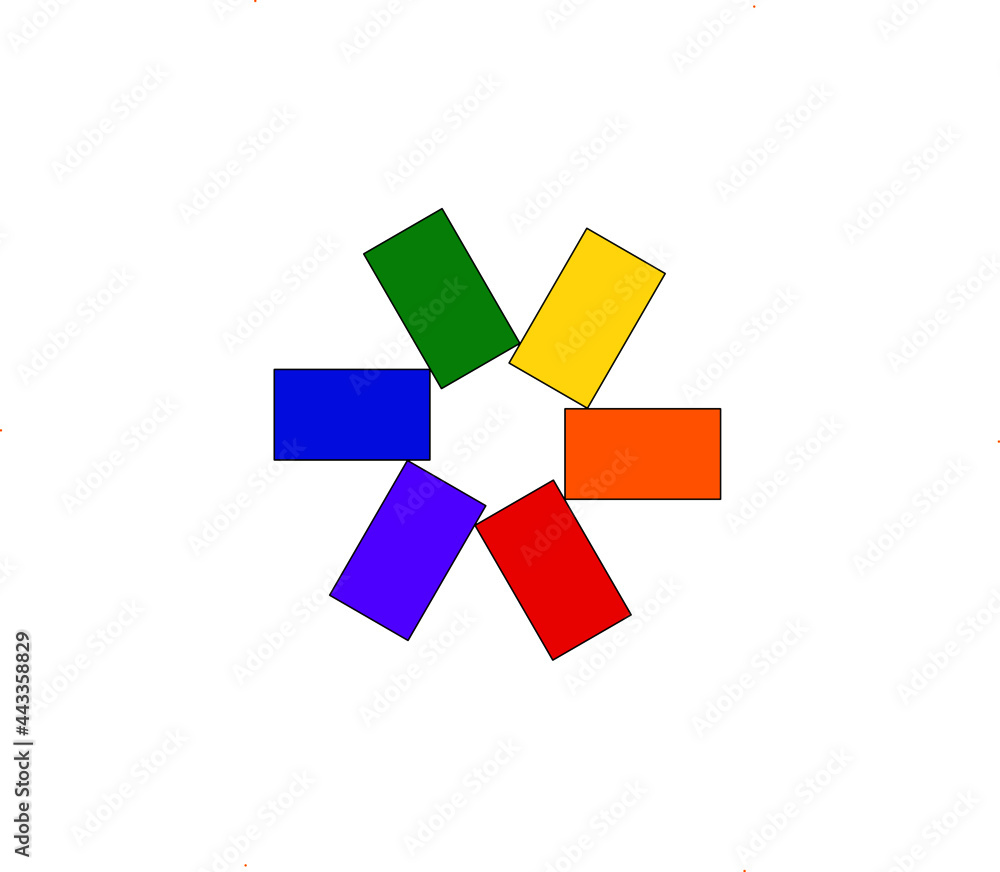 Simple colorful logo design as a symbol of a business or an event Simple colorful logo design as a symbol of a business or an event
