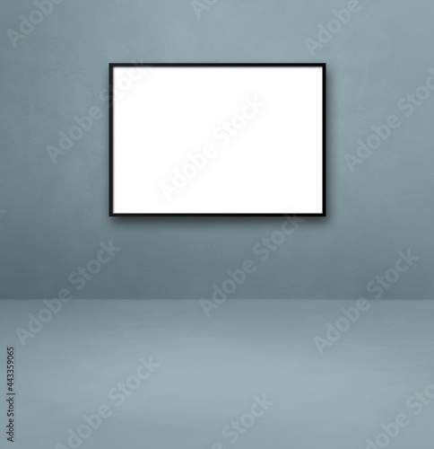 Wallpaper Mural Black picture frame hanging on a grey wall Torontodigital.ca