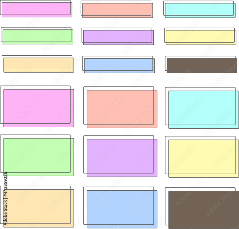 set of colorful text box set of colorful text box