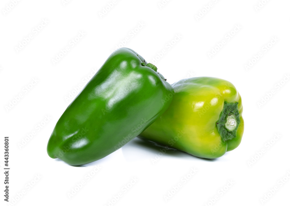 green chilli pepper on white background green chilli pepper on white background