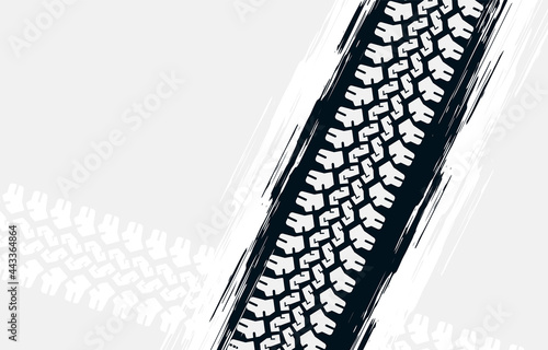 Abstract tire print marks background