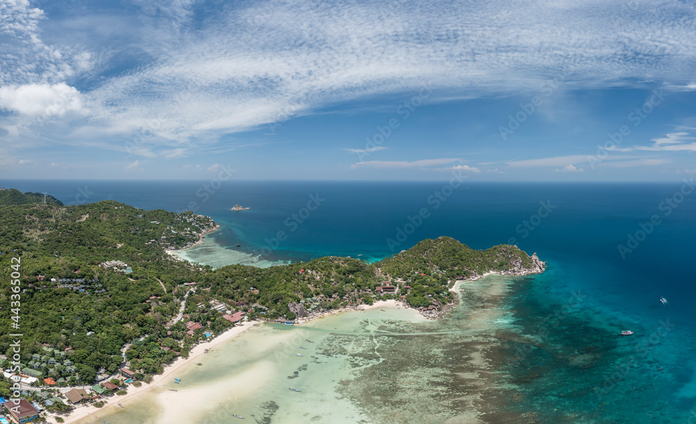 Shark Bay, Koh Tao, Thailand, South East Asia Drone Aerial UAV