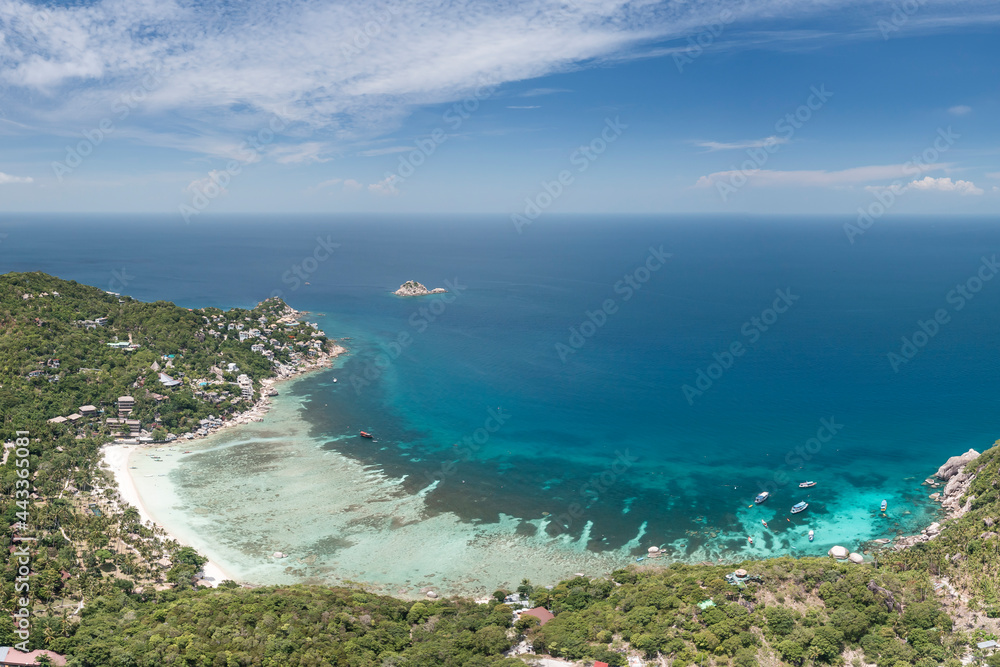 Shark Bay, Koh Tao, Thailand, South East Asia Drone Aerial UAV