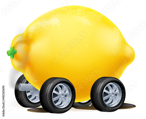 Cartoon Car Lemon Illustration