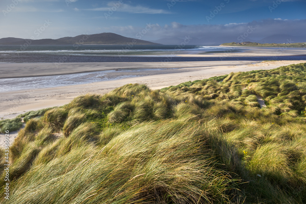 Luskentyre beach on the Isle of Harris in the Outer Hebrdes. Luskentyre beach on the Isle of Harris in the Outer Hebrdes.