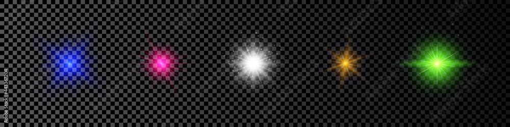 Light effect of lens flare Light effect of lens flare