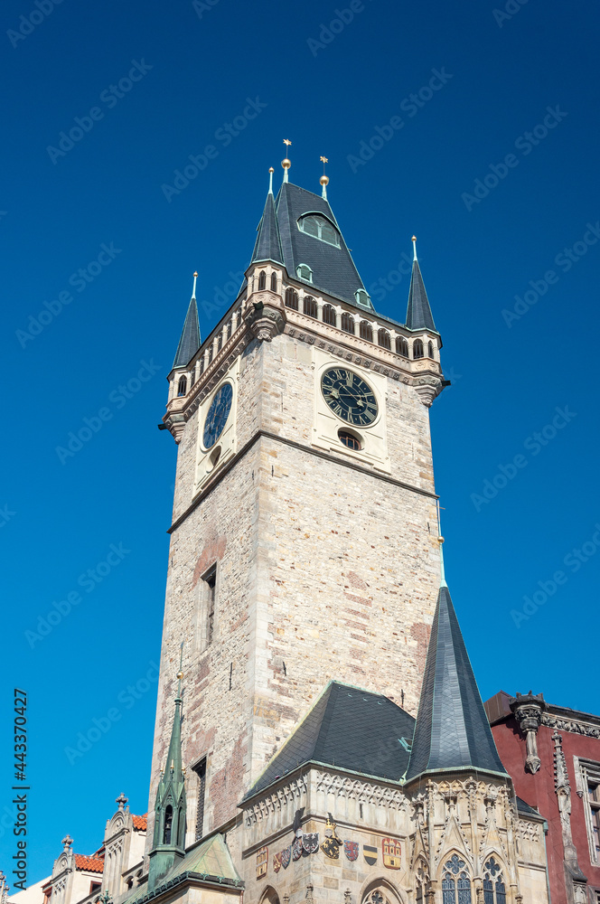 Tower of Town Hall in Prague