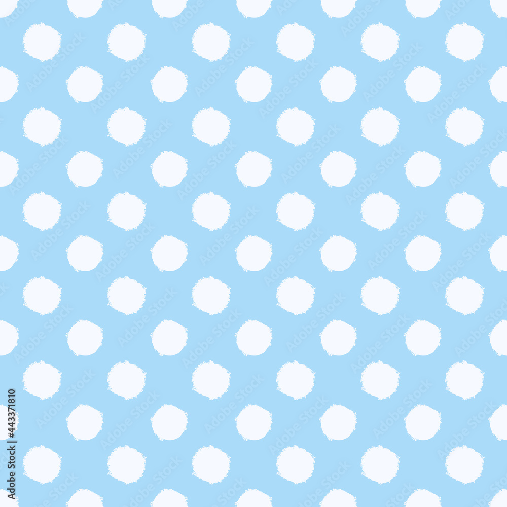 Polka dot seamless pattern. Vector background with circles.
