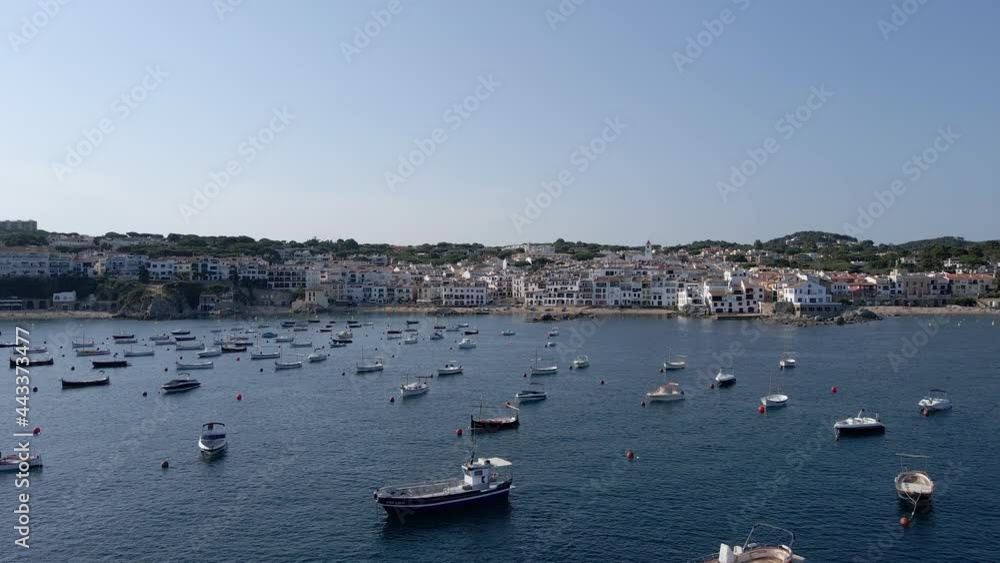 4k drone flying in the Costa Brava, Catalonia, Spain. Mediterranean sea in summer. 4k drone flying in the Costa Brava, Catalonia, Spain. Mediterranean sea in summer.