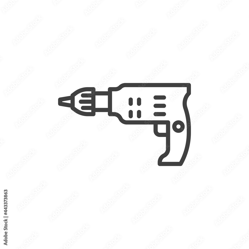 Electric Screwdriver line icon Electric Screwdriver line icon