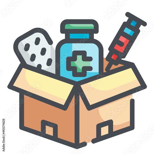 medicines line icon