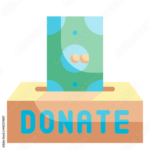 donation flat icon