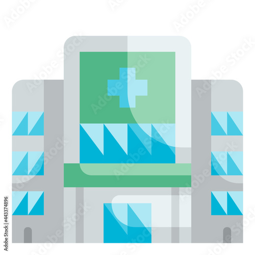 hospital flat icon