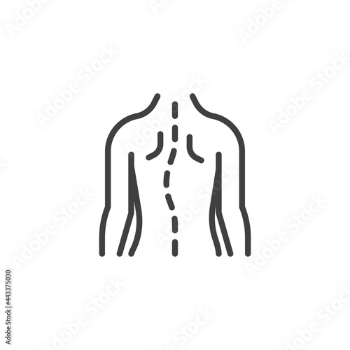 Orthopedic disease line icon