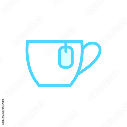  Illustration Vector graphic of teacup icon template