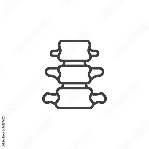 Spine backbone line icon