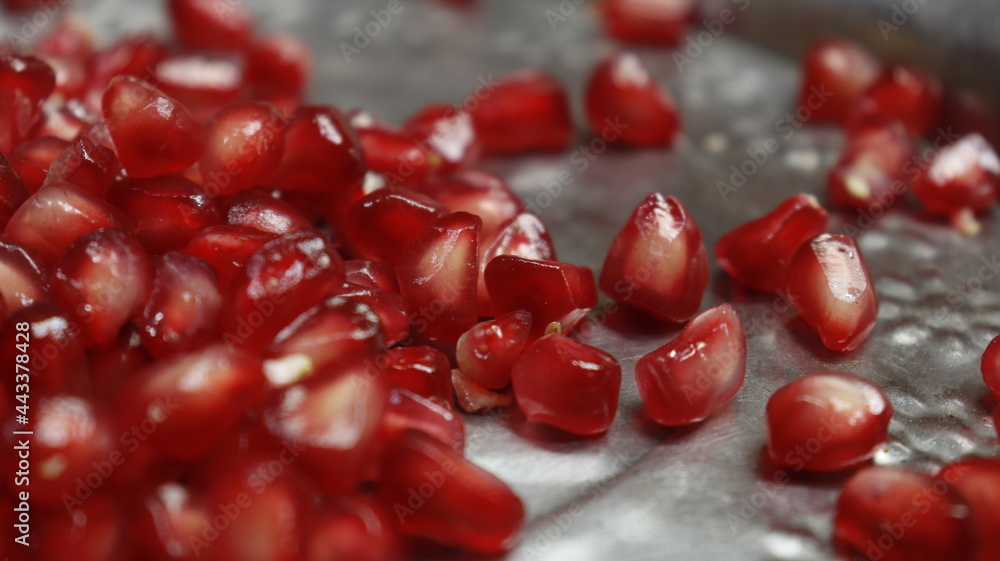 pomegranate seeds close up pomegranate seeds close up
