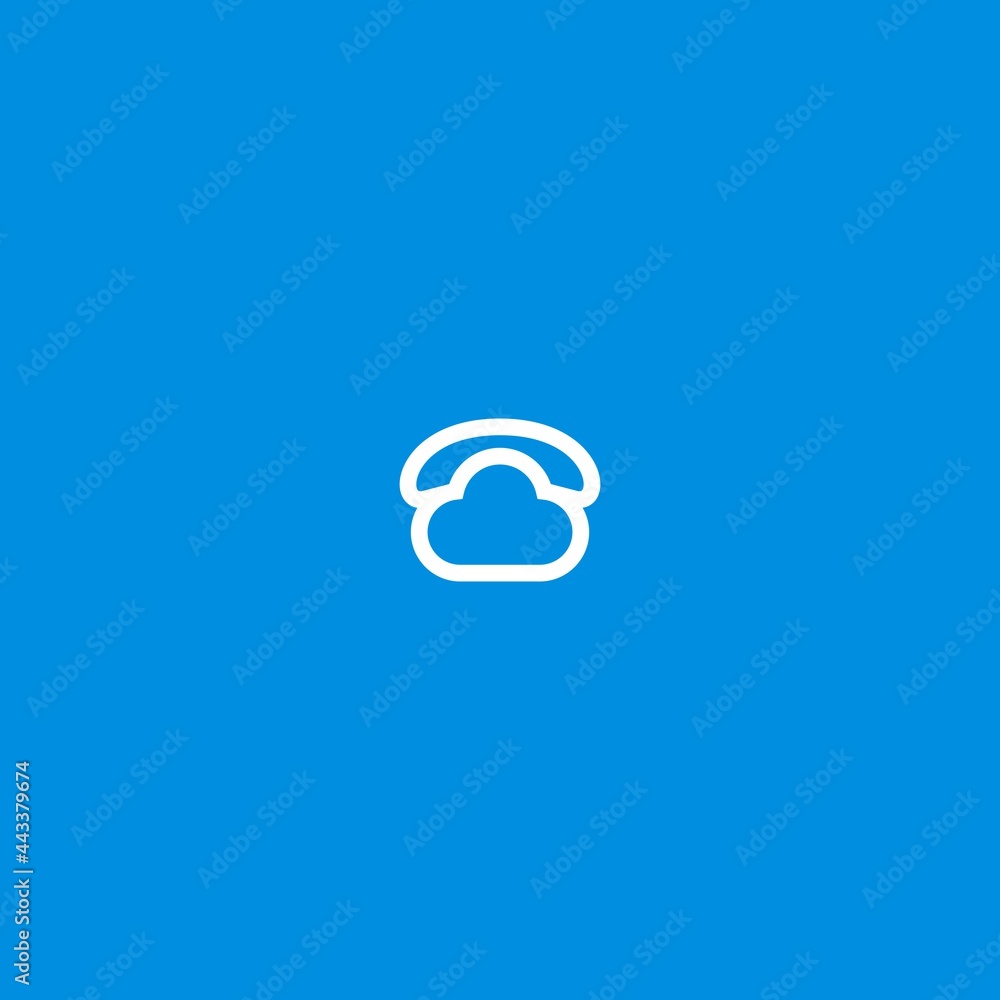 Obraz premium cloud phone vector