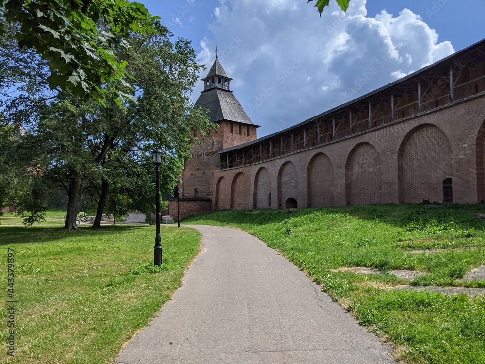 old castle in the village of the country velikiy novgorod russia kremlin old castle in the village of the country velikiy novgorod russia kremlin
