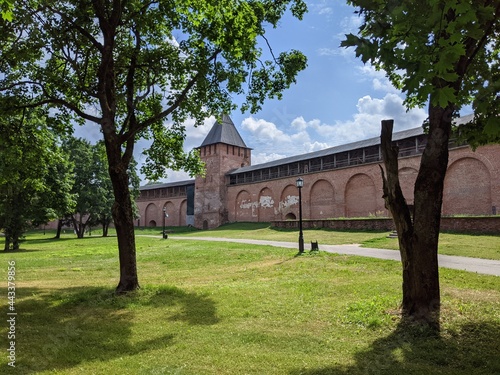 old castle in the village of the country velikiy novgorod russia kremlin