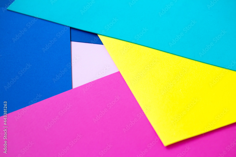 Abstract bright background. Geometric colorful paper background