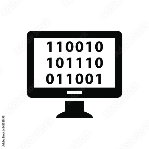 Big data icon vector graphic illustration