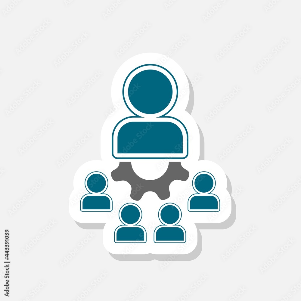 Supervisor icon isolated on gray background Supervisor icon isolated on gray background