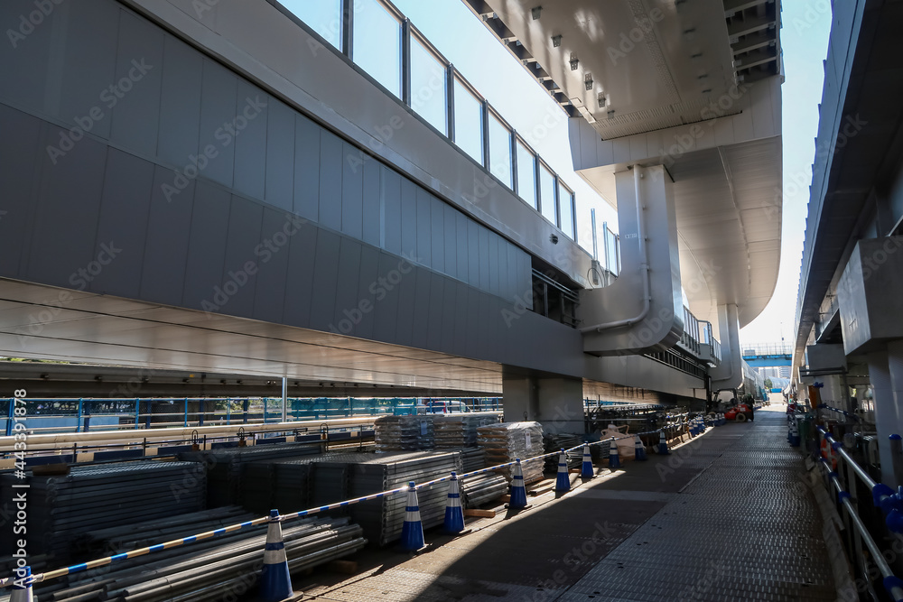 Naklejka premium 建設中の高速道路