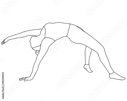 yoga, camatkarasana, wild thing pose