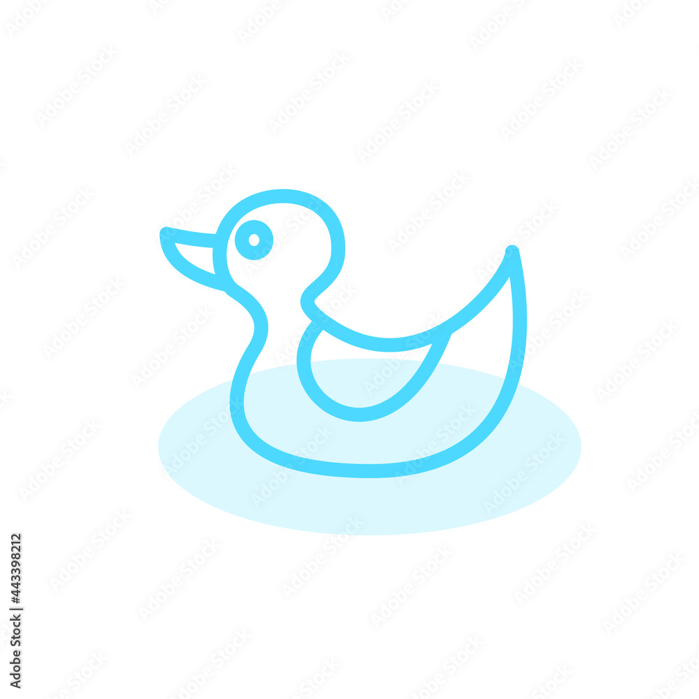 Illustration Vector graphic of duck icon template Illustration Vector graphic of duck icon template