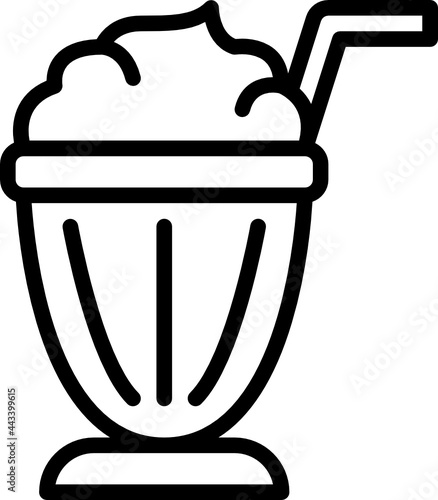 milkshake outline icon