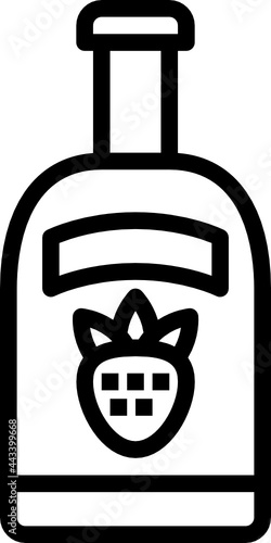 vodka outline icon