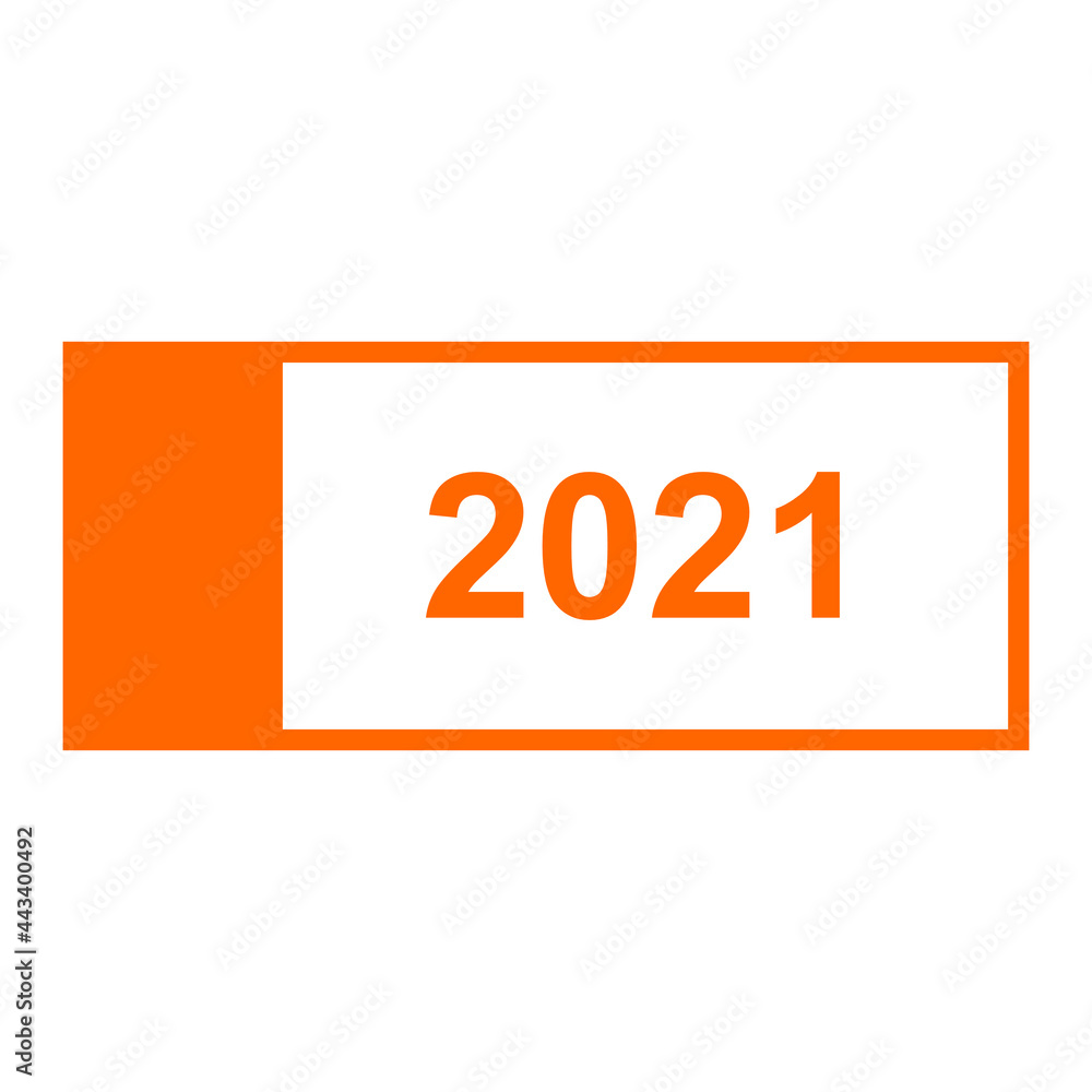 Jahr 2021 und Geldschein Jahr 2021 und Geldschein