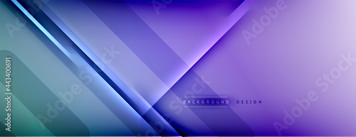 Abstract background. Shadow lines on bright shiny gradient background.