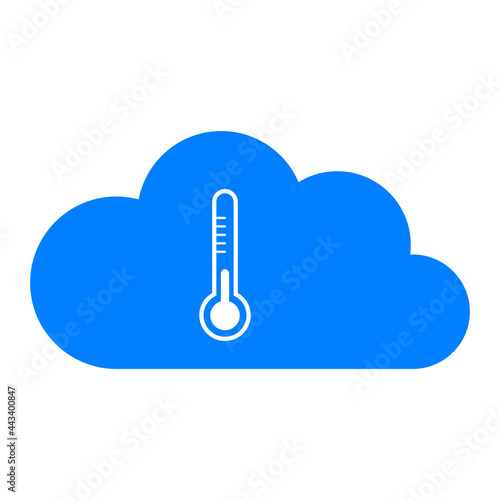 Thermometer und Wolke