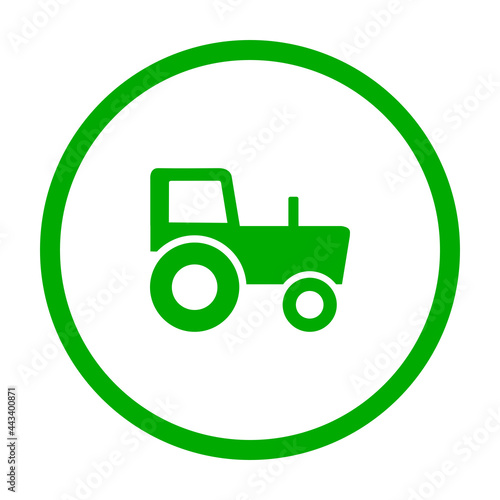 Traktor und Kreis