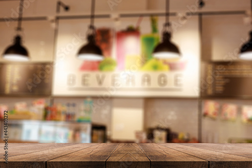 3D rendering, wooden top table on isolate light and blurred background 