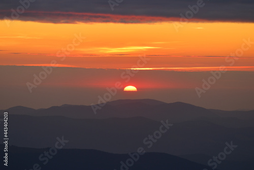 Sunrise over Carpathian Mountains, Ukraine