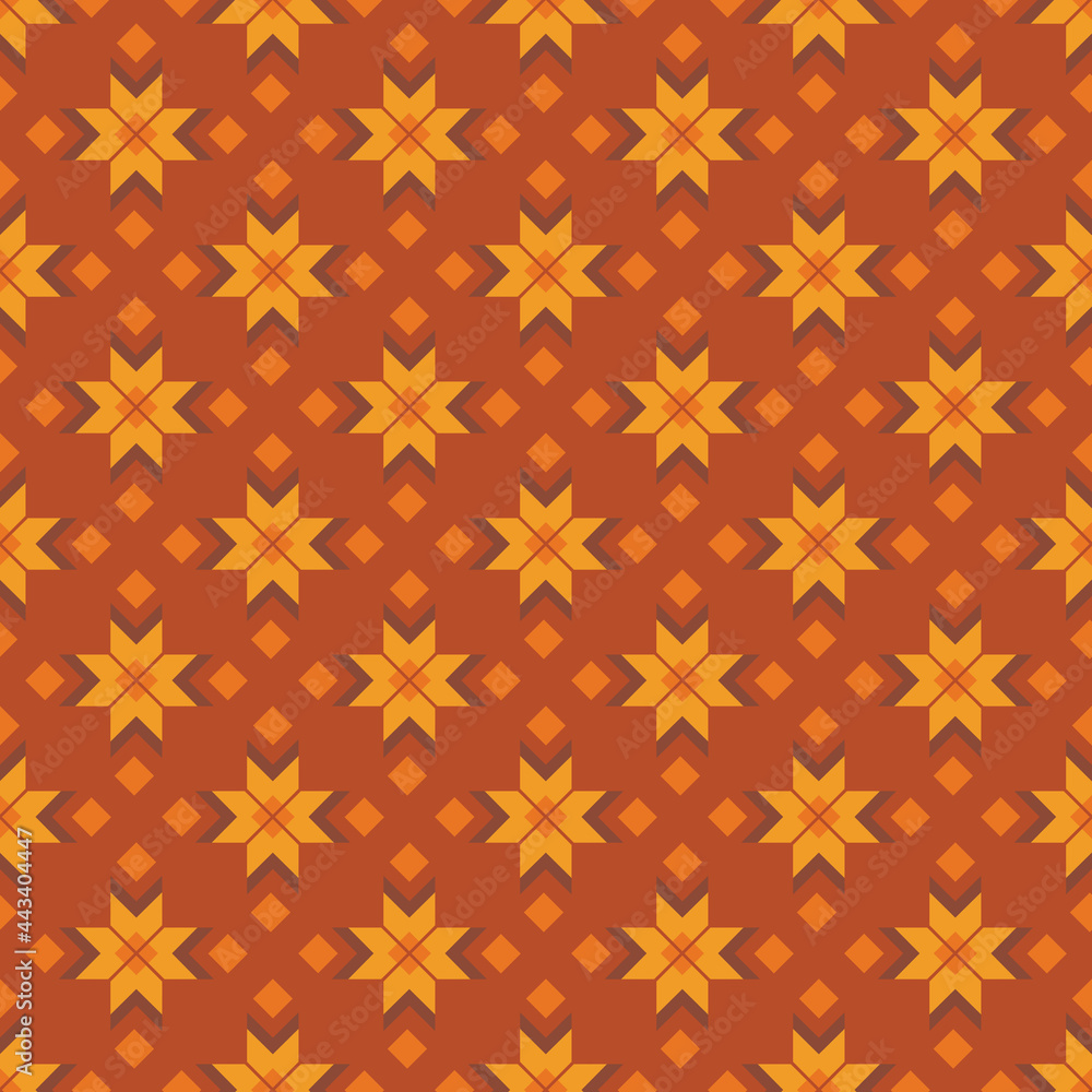 Folk ornamental textile seamless pattern. Pattern for design of fabrics, carpets, postcards Folk ornamental textile seamless pattern. Pattern for design of fabrics, carpets, postcards