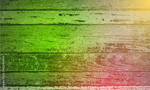 Abstract background, wood textures in green, 
yellow, red.