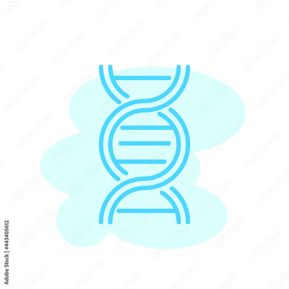 Illustration Vector graphic of DNA icon template Illustration Vector graphic of DNA icon template