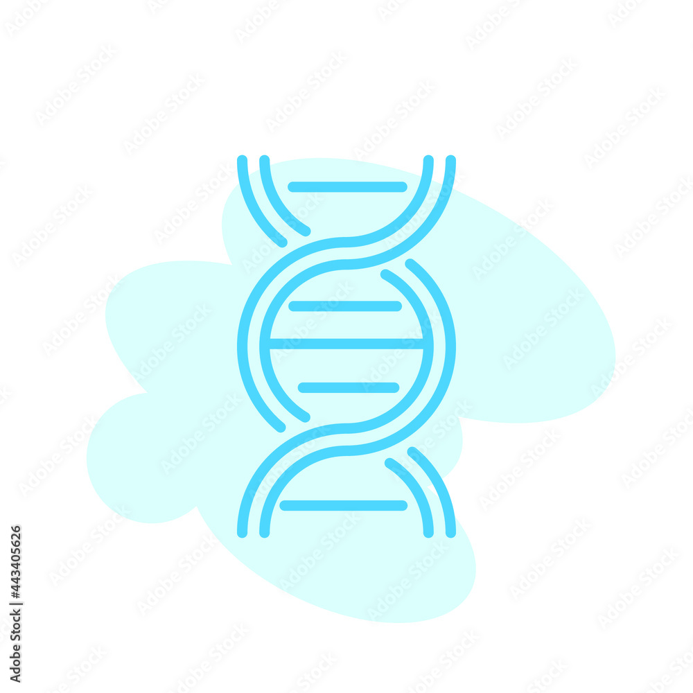 Illustration Vector graphic of DNA icon template Illustration Vector graphic of DNA icon template
