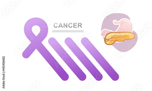 concept vector banner human pancreas